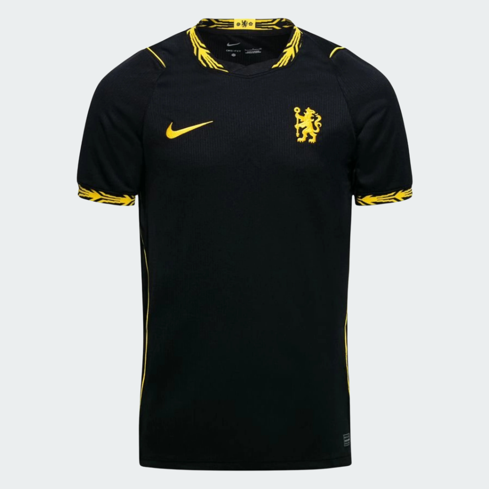 Nike Chelsea FC 2026/27 Men's Away Replica Jersey - Black/Midwest Gold
