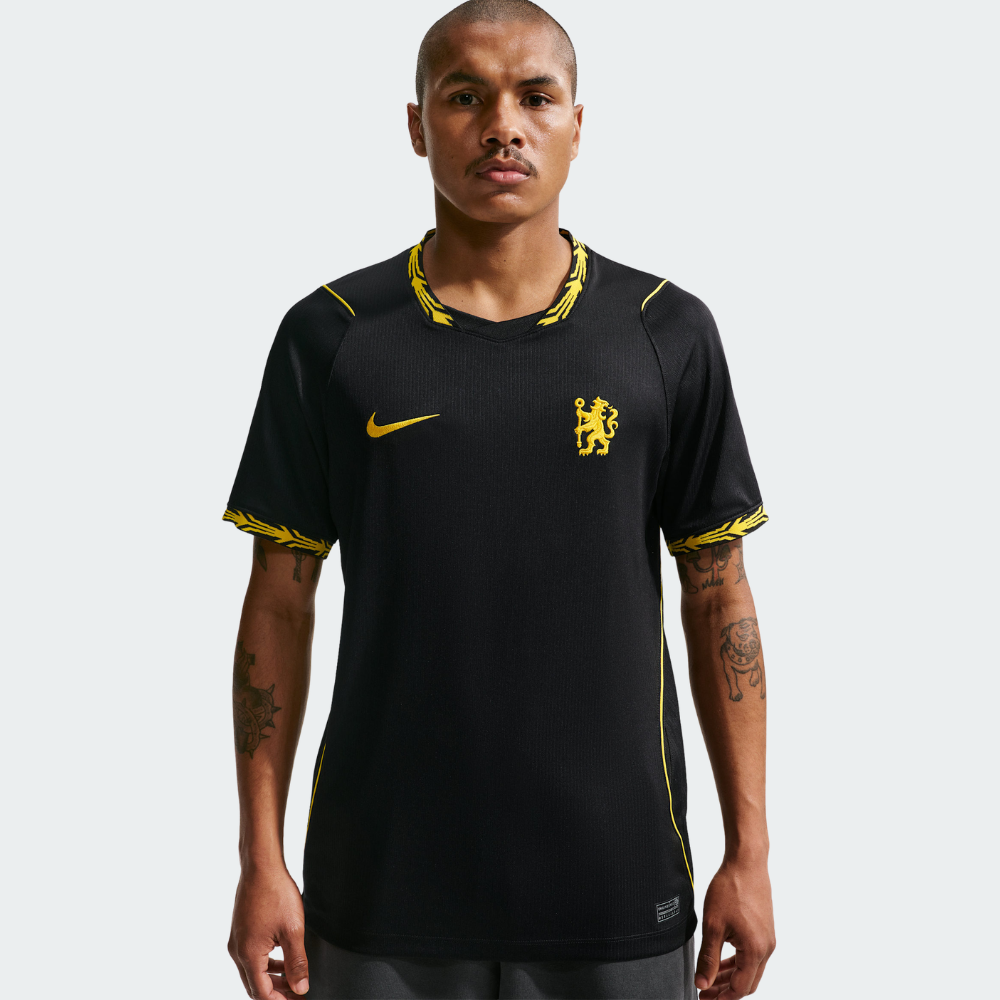 Nike Chelsea FC 2026/27 Men's Away Replica Jersey - Black/Midwest Gold
