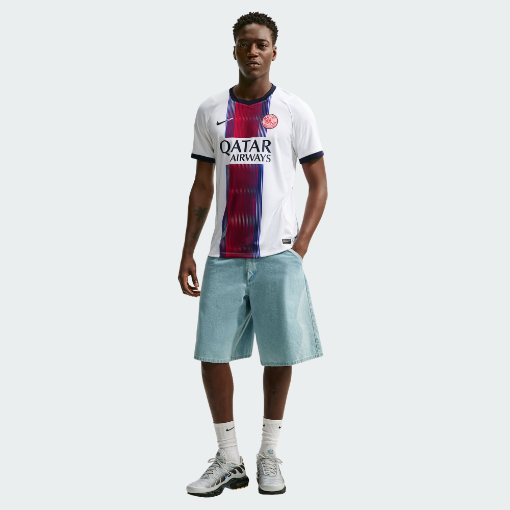 Nike Paris Saint-Germain 2026/27 Men's Away Replica Jersey - White/College Navy/Global Red