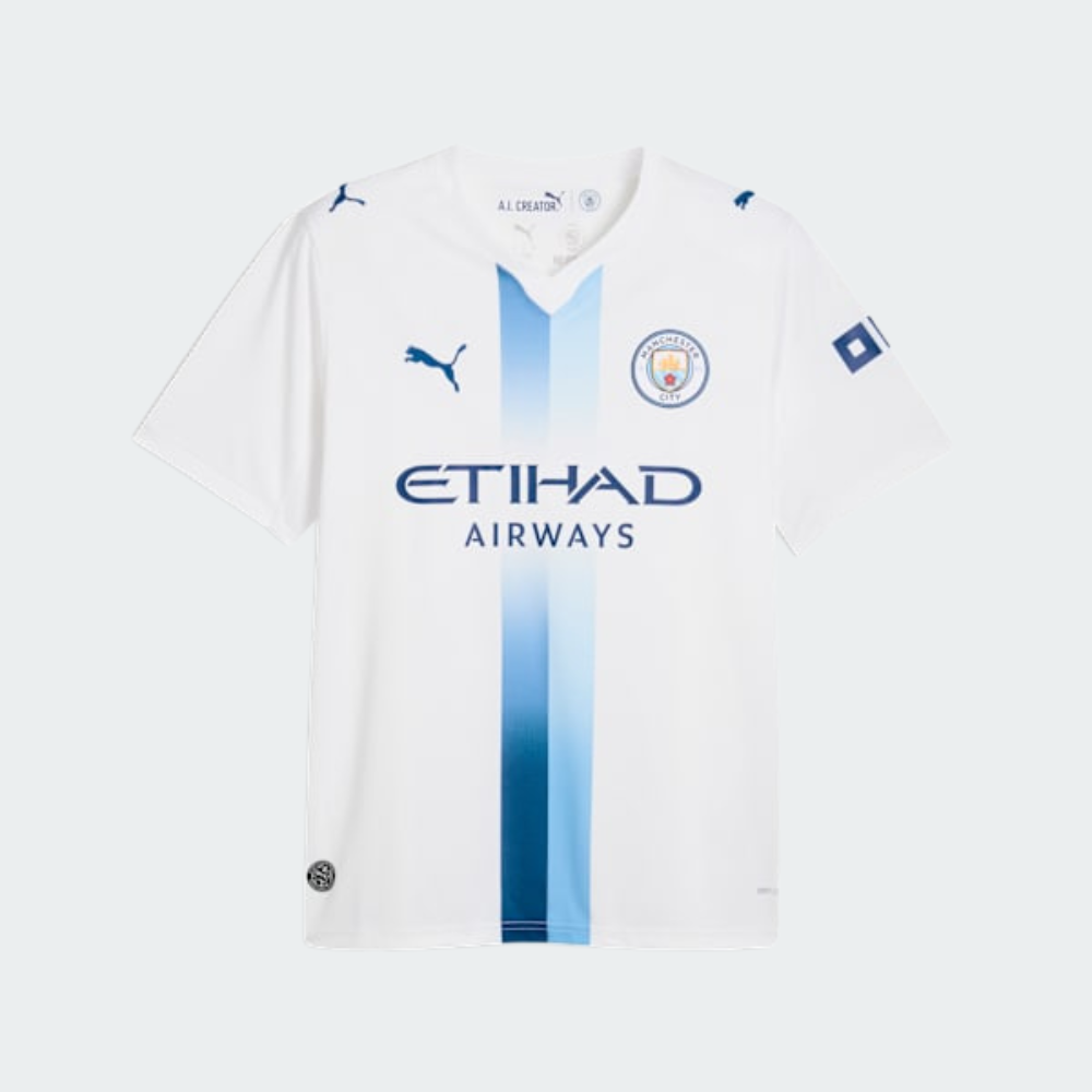 PUMA Manchester City 2026/27 Men's Third Jersey - PUMA White-Blazing Blue