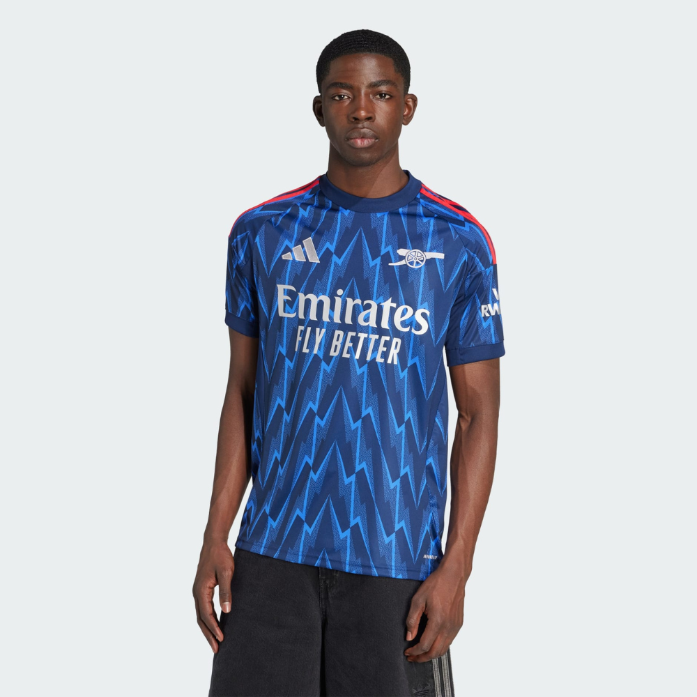 adidas Arsenal 2025/26 Away Jersey Men’s Football Shirt Dark Blue Slim Fit