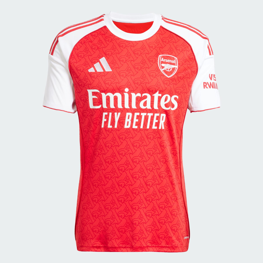 adidas Arsenal 2025/26 Men's Home Jersey - Better Scarlet / White