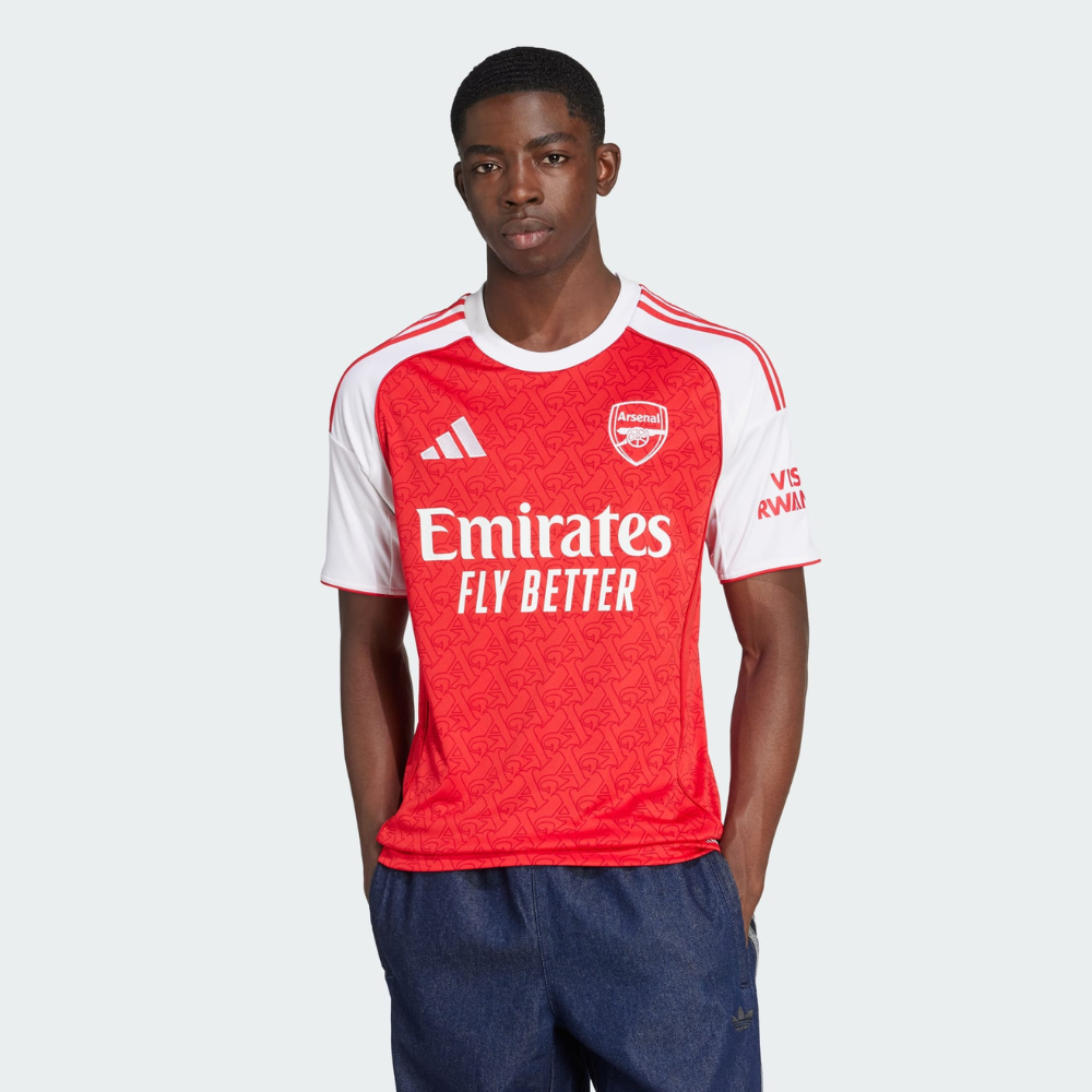 adidas Arsenal 2025/26 Men's Home Jersey - Better Scarlet / White