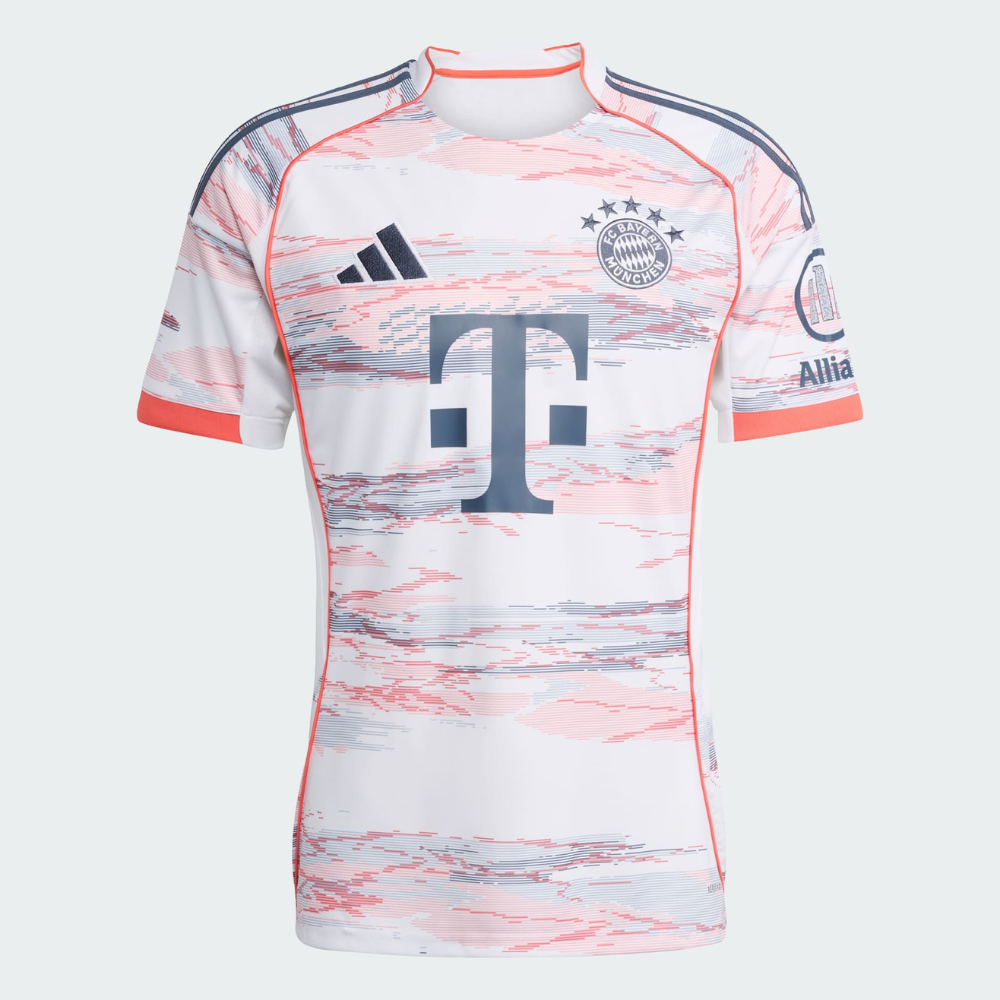 adidas FC Bayern München 2025/26 Away Jersey Men’s Football Shirt White Slim Fit