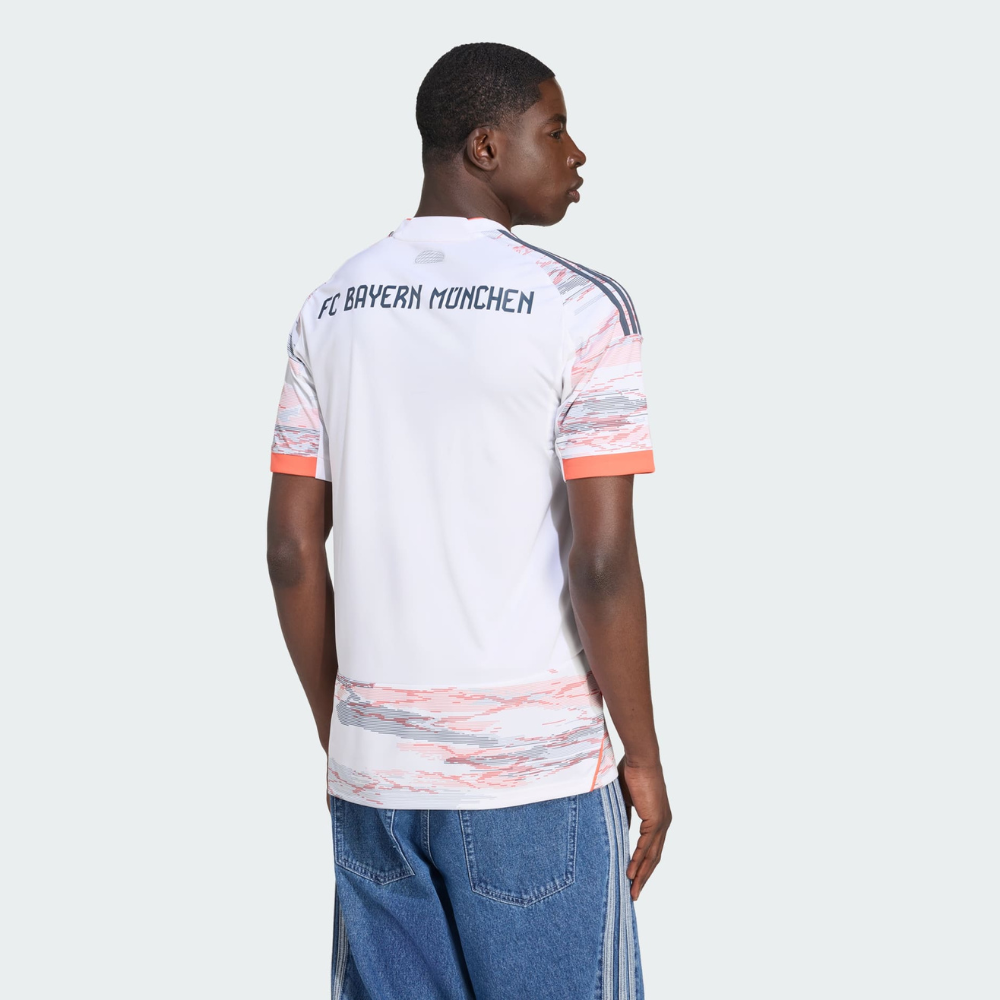 adidas FC Bayern München 2025/26 Away Jersey Men’s Football Shirt White Slim Fit