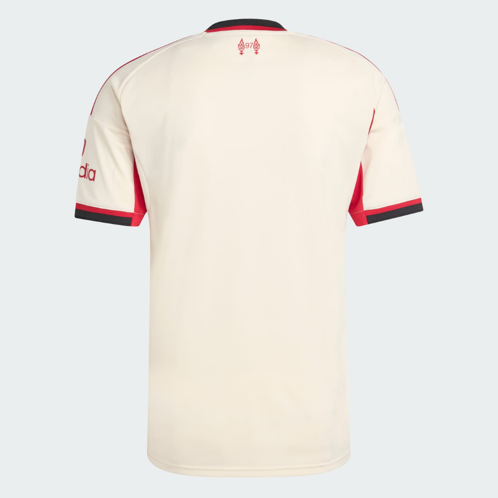 adidas Liverpool FC 2025/26 Away Jersey Men’s Football Shirt Off-White Slim Fit