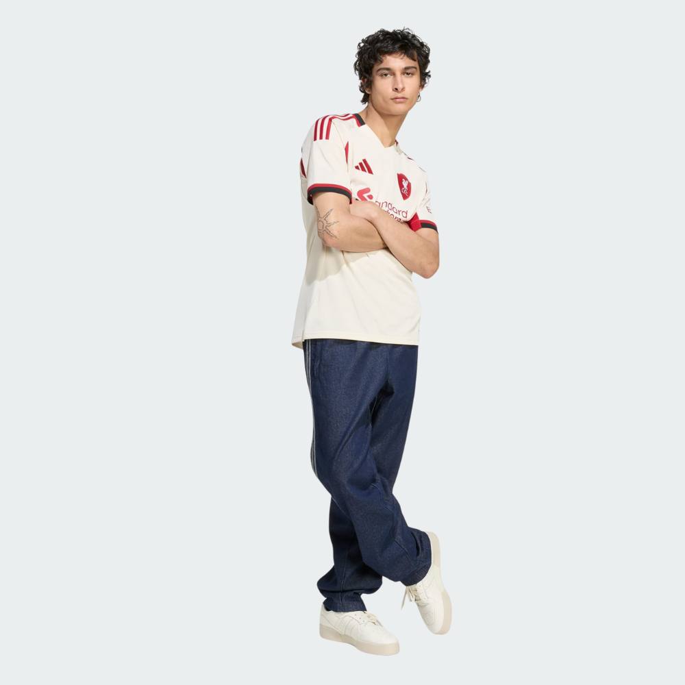 adidas Liverpool FC 2025/26 Away Jersey Men’s Football Shirt Off-White Slim Fit