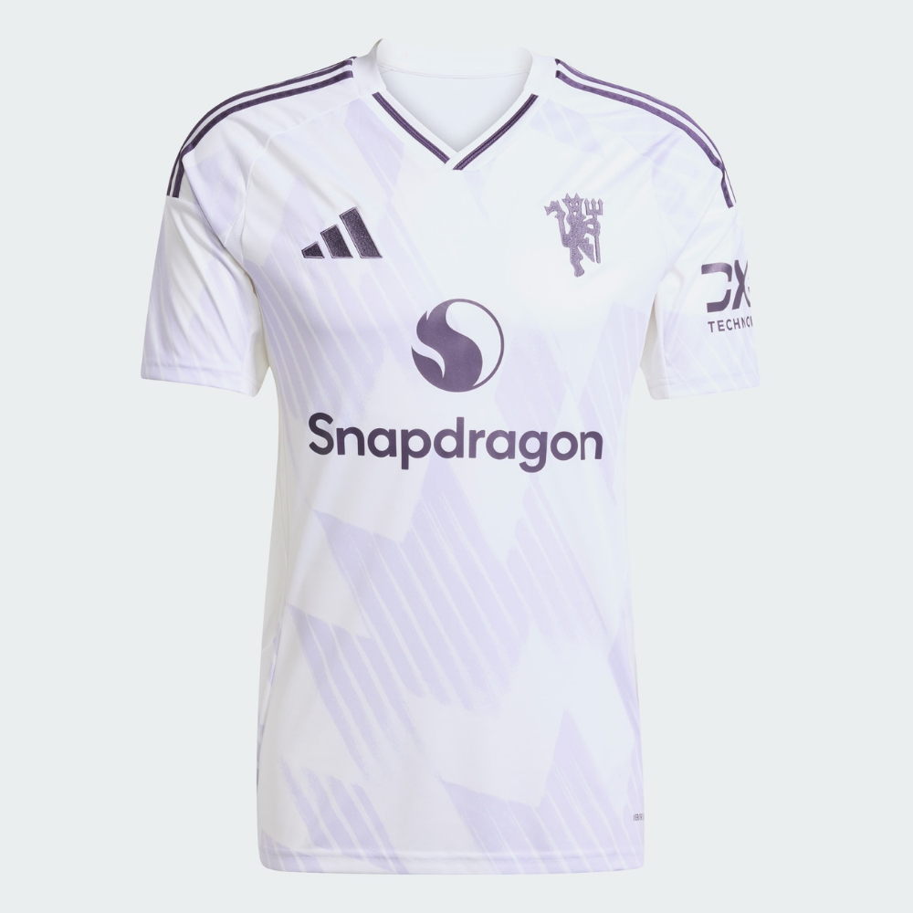 adidas Manchester United 2025/26 Away Jersey Men’s Football Shirt White Slim Fit