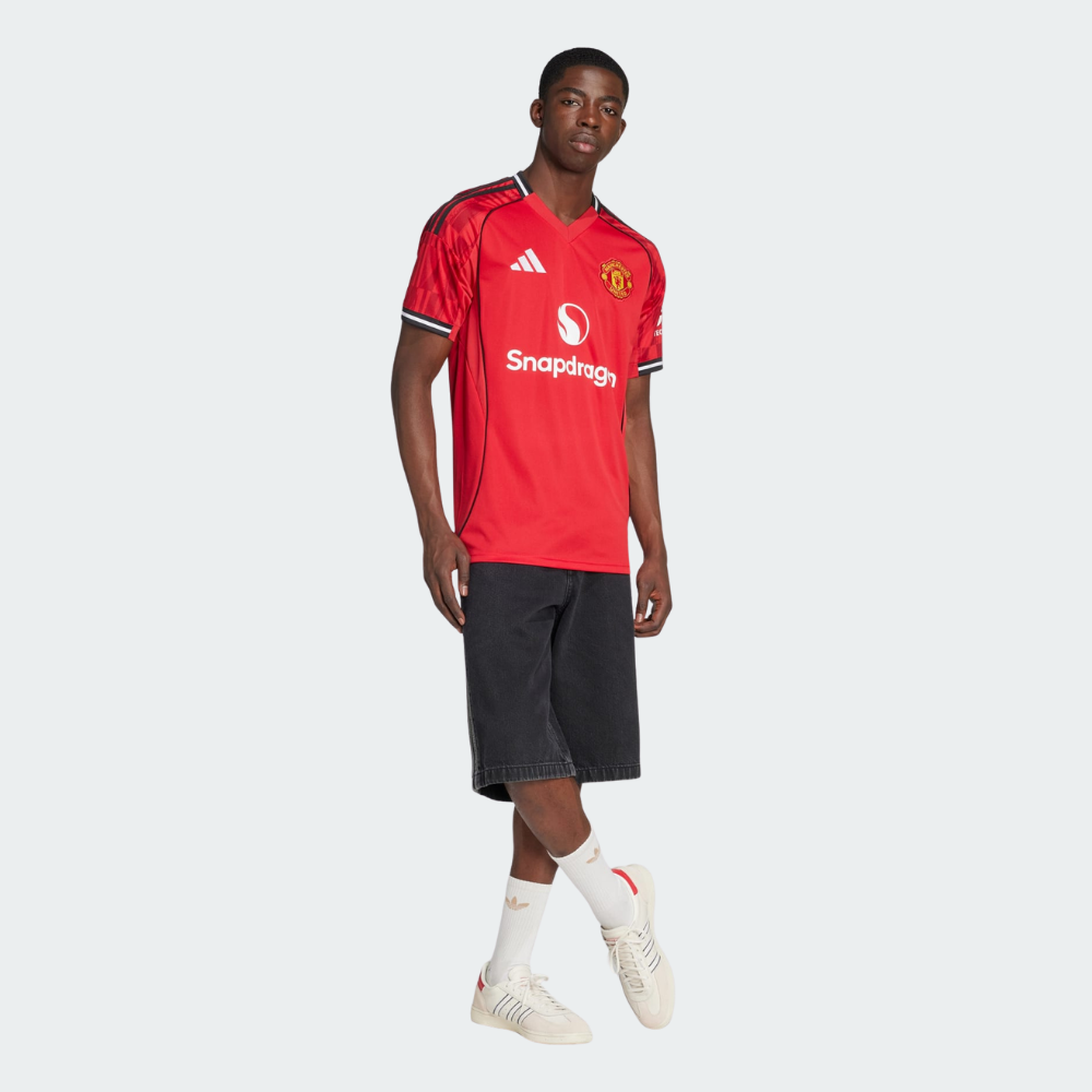 adidas Manchester United 2025/26 Home Jersey Men’s Football Shirt Red Slim Fit