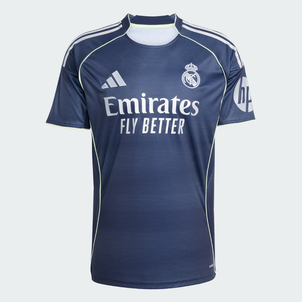 adidas Real Madrid 2025/26 Away Jersey Men’s Football Shirt Silver Slim Fit