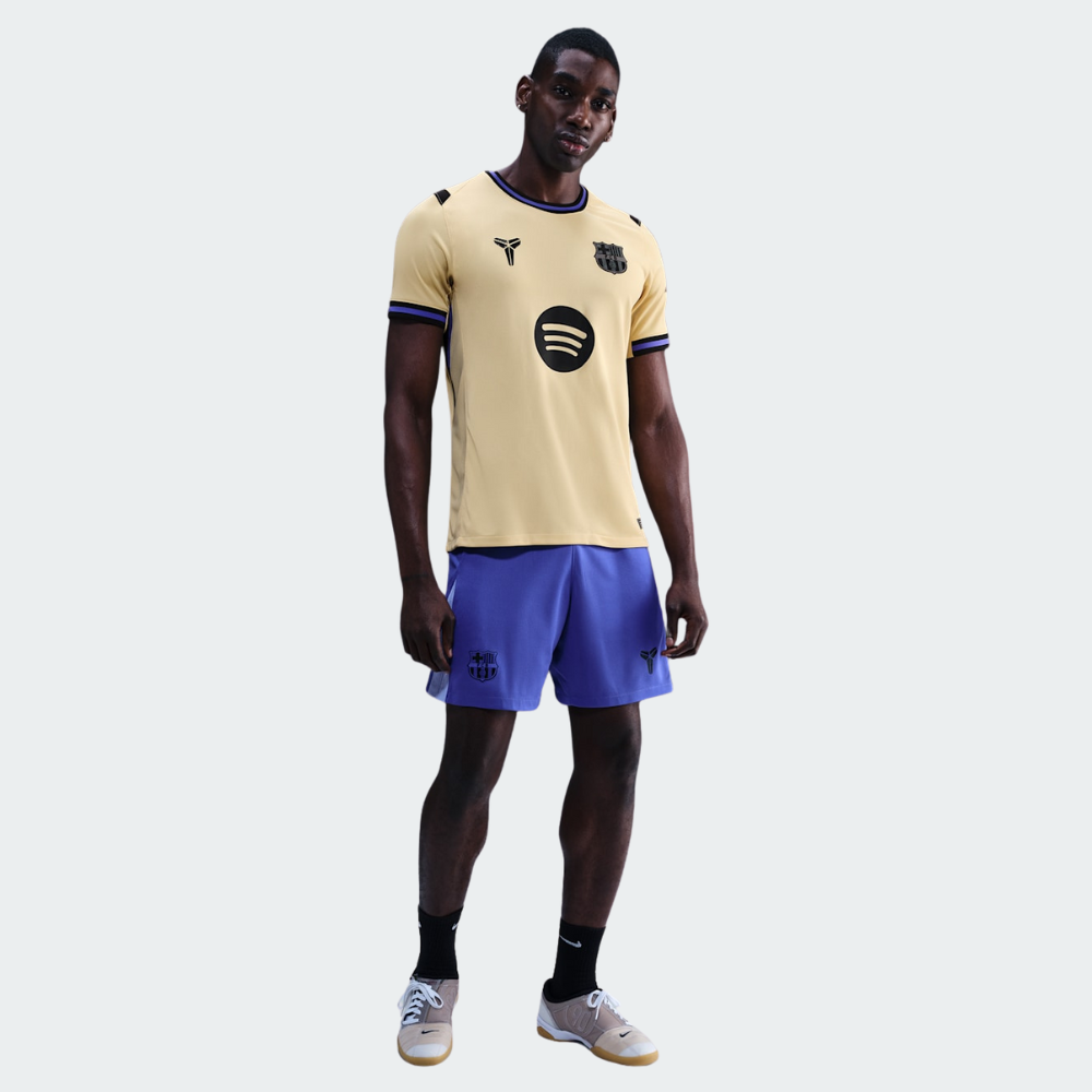 Nike FC Barcelona 2025/26 Away Jersey Men’s Replica Shirt Gold Dri-FIT