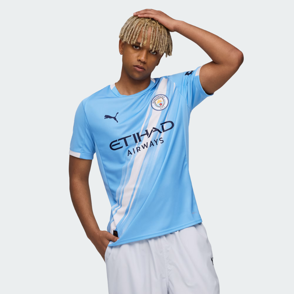 PUMA Manchester City 2025/26 Home Jersey Men’s Football Shirt Sky Blue Regular Fit dryCELL