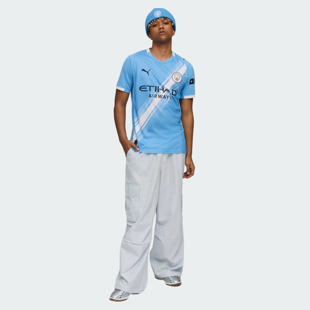 PUMA Manchester City 2025/26 Home Jersey Men’s Football Shirt Sky Blue Regular Fit dryCELL